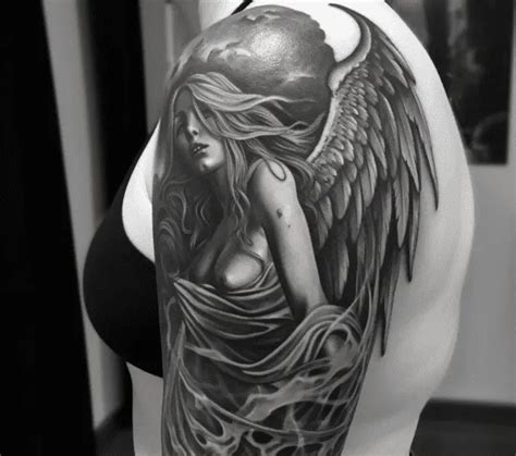 fallen angel tattoo designs|Fallen Angel Tattoo Meaning & Symbolism (Grief)